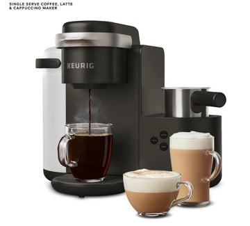 Single Serve K-Cup Coffee Maker with Milk Frother